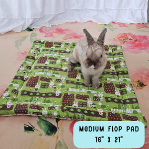 Design Your Own 100% Cotton Bunny Flop Pad in 6 Sizes - Small Mattress, Medium, Large or Xlarge Free US Shipping