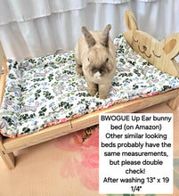 Load image into Gallery viewer, Design Your Own 100% Cotton Bunny Flop Pad in 3 Sizes - Small IKEA Bed, Med or Large Free US Shipping
