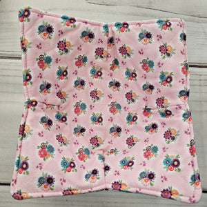 Cats & Floral Bouquets - Reversible 100% Cotton Bowl Cozy